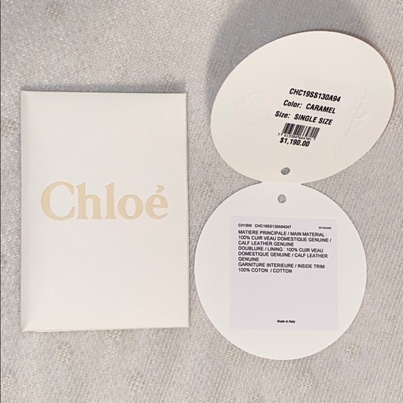 🆕 CHLOÉ Vick Caramel Leather Tote - Picture 15 of 16